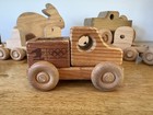 4 Piece Kids Wooden Vehicle Toy Set