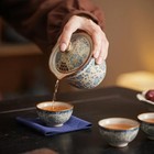 Porcelain Travel Tea Set 1 Teapot 3 Cups 240ml 8 1oz Portable Kung Fu Tea Set