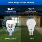Sansi 2x Led Light Bulbs Light Sensor Dusk To Dawn 60w Security Bulb Auto On off