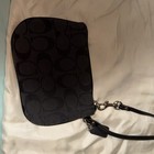 Coach Signature Canvas Corner Zip Wristlet