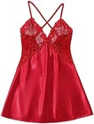 Avidlove Lingerie Neck Sexy Nightwear Sleepwear Chemise Mini Babydoll Nightgown