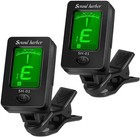 Guitar Tuner Clip On Ukulele Tuner 2 Pack For All Instruments Guitar Bass Uku   