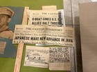 Wwii Newspaper Clippings Scrapbook Covering Dec 8  1941-feb 1942  46 Pps    More