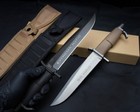 13 5   New N690 Steel Blade Forprene Handle Survival Hunting Tactics Knife Vth98
