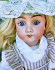 Handwerck Antique Bisque Head Doll 23  Jointed Compo Body Sleep Glass Eyes