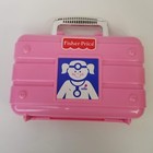 Fisher Price 2000 Pink Nurse Doctor Kit Playset Pieces Cuff Shot Pretend Play
