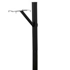 Steel Drive-in  Top Mount  Mailbox Post Kit  Black