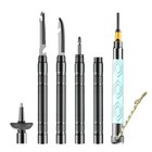 123 5cm Luminous Tactical Trekking Pole  Folding With Compass Whistle Knife Hook