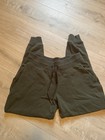 Lululemon Fleece Jogger Pants Grey Size 8 Elastic Waist Scuba