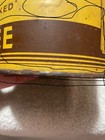 Battleship Coffee Metal Coffee Can Brown And Yellow   corrosion And Wear 