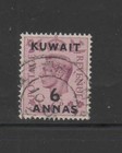 Kuwait  78  1948  6a On 6p King George Vi Surcharged   F-vf  Used  B