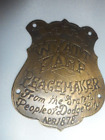 Wyatt Earp Peacemaker Dodge City 1878 Gun Butt Tag