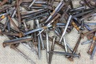 1 1 2    Old Button Rose 100 Square Nails Round Domed Head Rustic Vintage