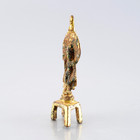 Ancient Chinese Bronze Tang Dynasty Gilt Bronze Guanyin Buddha Statue