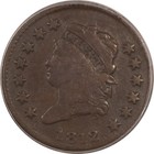1812 Classic Head Large Cent  Small Date - Pcgs F-12