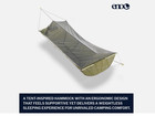 Eno Skylite Hammock -1 Person Flat  Portable Hammock -hammock Bug Net -evergreen