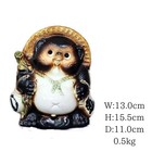 Shigaraki Ware Tanuki Japanese Raccoon Dog Statue Pottery Lucky Charm Japan New