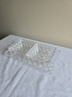 Vtg 3pc Set Of Fifth Avenue Crystal Mairfield Clear Serving Tray   2 Bowls