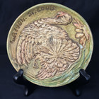 Weller Pottery Rare 1904 St  Louis World s Fair 5  Plate With Wild Turkey