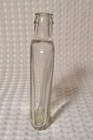 Vintage Antique Apothecary Medicine Bottle Clear Glass 4 3 4  Unmarked Cork Top
