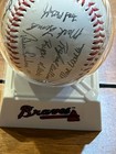 Atlanta Braves 1995 World Series Champs Facsimile Signed Baseball Maddux Glavine
