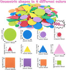 500pcs Colorful Foam Stickers  Self Adhesive Mini Foam Stickers Geometry Shapes