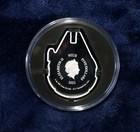 Star Wars Millennium Falcon Shaped Silver Coin 3oz  999 2022 Niue  5 W ogp  1167