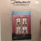 Debutants Primitive Christmas Tree Ornaments Cross Stitch Patttern