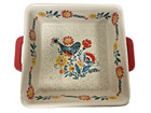 Pioneer Woman Mazie Bird Square Baking Dish 8x8 Casserole Stoneware Red 1 9 Qt