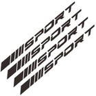 4x White Decal Sticker Vinyl Universal  sport  Mark Car Wheel Rim Reflective