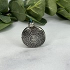 Vintage Ormex Sterling Silver Perfume Snuff Bottle Taxco Mexico Blue Glass
