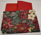 17 Prints Cotton Fabric Lot Assortment Christmas Red Green Fq  Remnant   6 Yards