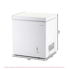 Frigidaire 2 1 Cu  Ft  Garage Ready Chest Freezer  Compact Deep Freezer In White