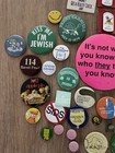 Vtg Mixed Lot Of 50 Pinback Collectible Buttons Advertisement Olympics