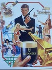 Guinness Beer Metal Sign - Golden Eye - James Bond Retro