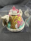 Dritz Collectible Keepsake Novelty Pin Cushion  Teapot Shape  Multicolor Floral