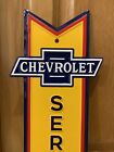 Chevrolet Service Garage Sign Arrow Vintage Style Wall Decor Tools Oil Gas Bar