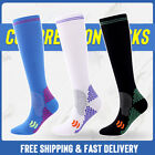 3 Pair Sports Long Tube Compression Socks Exercise Pressure Stockings Hose S-xxl
