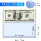 10 Pack Hard Plastic Clear Money Holders Dollar Bill Top-load Sleeves-collectors