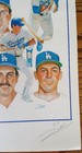  Vintage Dodgers 1986 Team Print  Signed By Artist James Zar Coa Old Pro Gallery