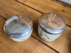 2 Antique Matching Silver Lidded Pots - 46g In Silver - Ww1 1916 - Hallmarked