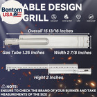 4 Pack 15-13 16 Heavy Duty Cast 304 Stainless Steel Bbq Burners Gas Grill Replac