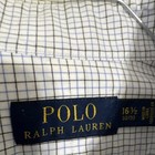 Polo Ralph Lauren Custom Fit Easy Care Cotton Blue white Check Dress Shirt 16 5