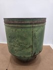 John Deere Round Metal Seed Hopper Decorative Planter B12587b Green
