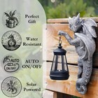 Ceioocei Dragon Statue Solar Lantern For Garden D  cor  Dragons Figurine Night   