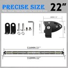 20inch Led Light Bar Spot Flood Combo Kit  4  Pods Offroad For Jeep Ford Suv Atv
