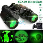 60x60 High Power Military Binoculars Day night Vision Waterproof Hunting  case