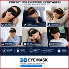 3d Travel Silk Eye Mask Sleeping Soft Padded Shade Cover Rest Relax Blindfold