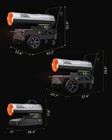 80 000 Btu Kerosene Forced Air Heater  Compact Portable Design  Thermostat