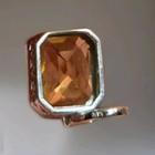 Judith Ripka Sterling Silver Citrine Heart Dangle Earrings Matching Necklace Pen